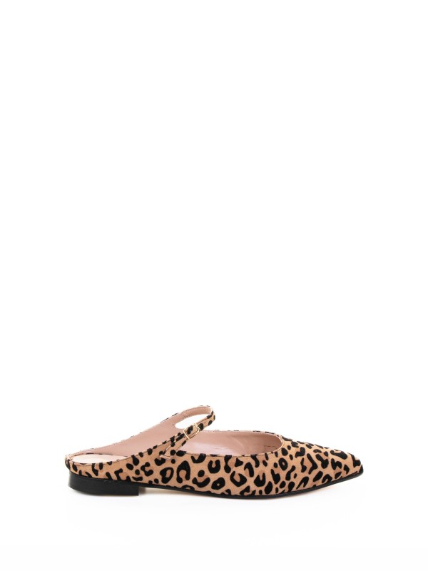 Leopard Flat Ballerina with Strap Leopard Flat Ballerina with Strap