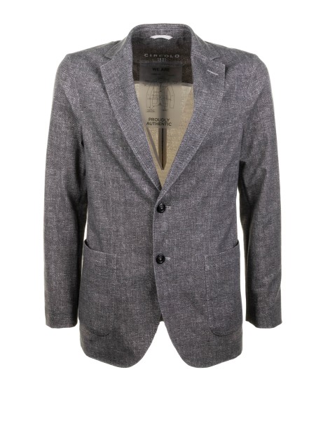 Men's Single-Breasted Jacket Anthracite