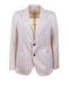 Men's Single-Breasted Striped Jacket