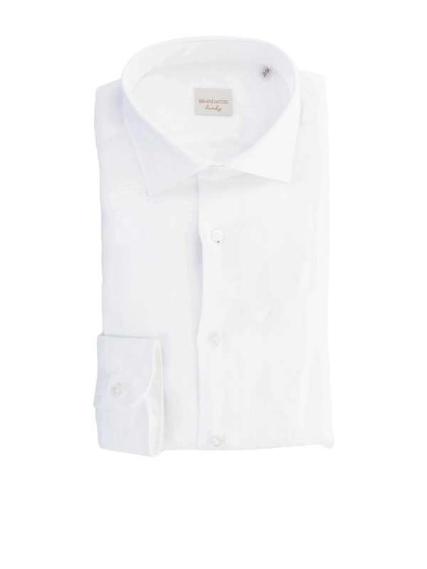 Camicia in lino bianca