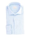 Camicia in lino azzurra
