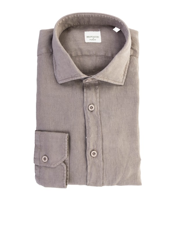 Brown Linen Shirt