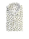 Camicia in cotone e lino fiori