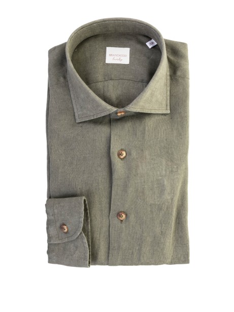 Military Green Linen Shirt