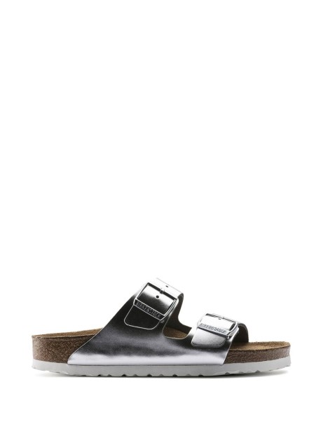 Sandalo Arizona in pelle metallizzata