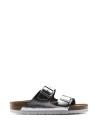 Sandalo Arizona in pelle metallizzata