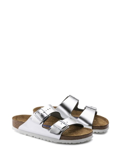 Sandalo Arizona in pelle metallizzata 2