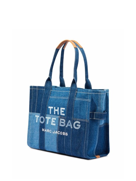 The Large Tote in denim blu 2