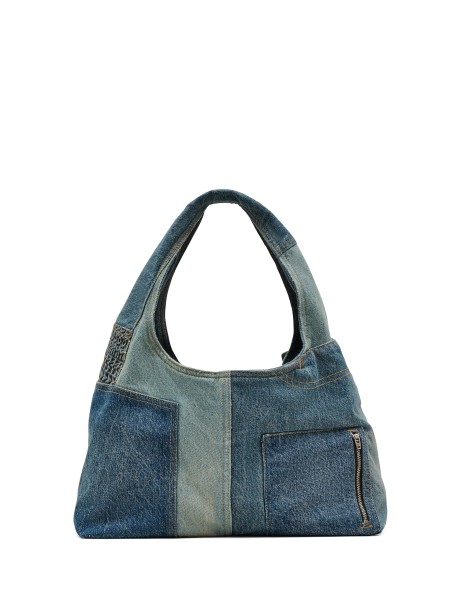 Borsa The Deconstructed Sack in denim 2