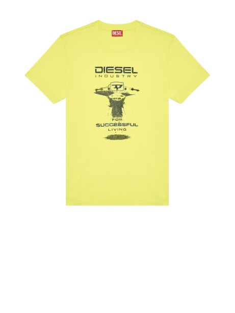 T-Shirt gialla con stampa