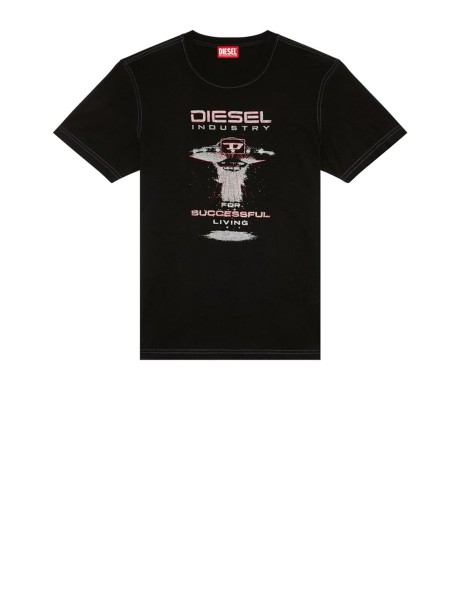 T-Shirt nera con stampa