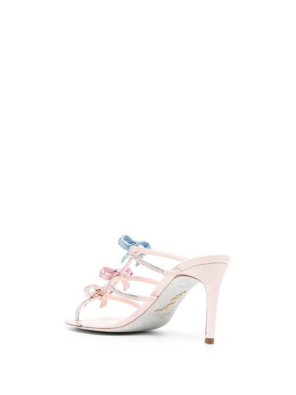 Pink sandal with applications