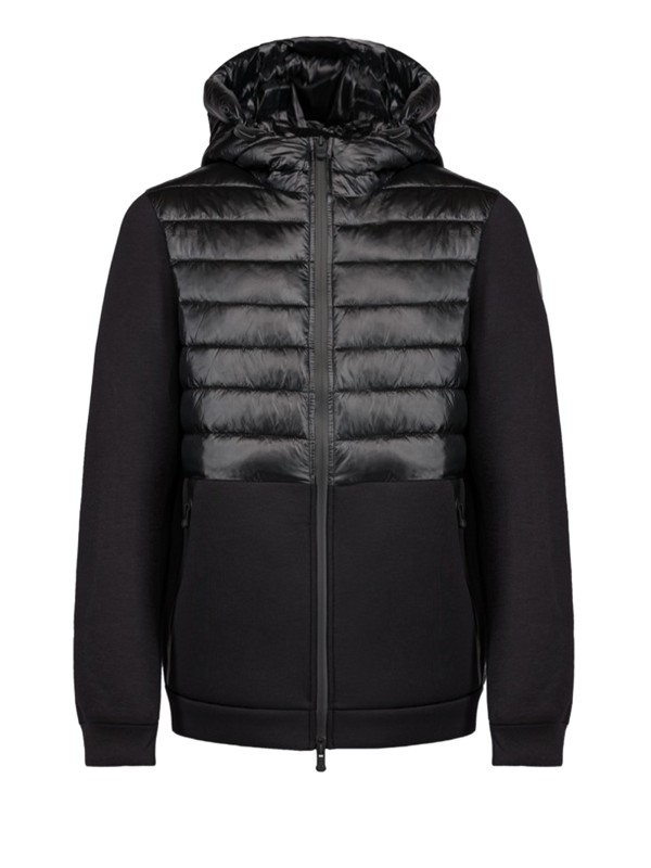 Giacca full zip tecnica con cappuccio