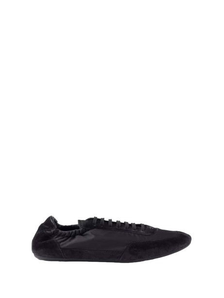 Sneakers Collapse in Re-Nylon e pelle scamosciata