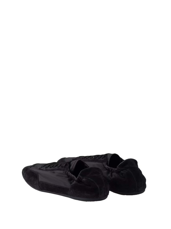 Sneakers Collapse nere in Re-Nylon e pelle scamosciata