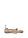 Ballerine Rosalind beige in pelle