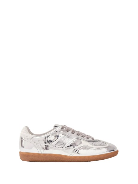 Sneakers TB 490 in pelle argento