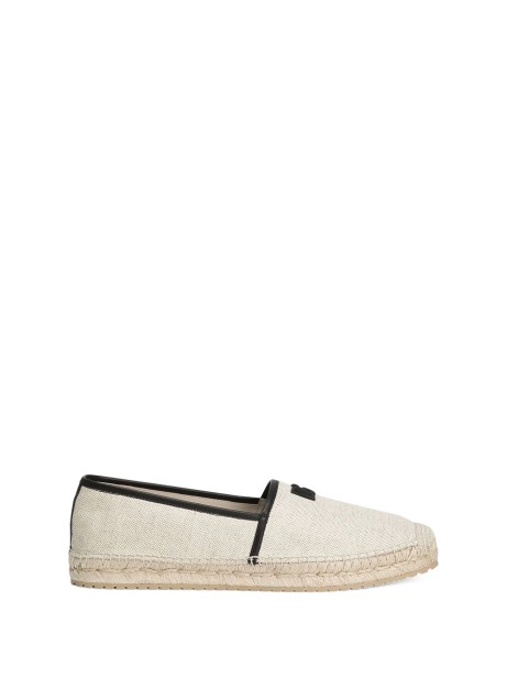 Espadrillas in tessuto e nappa