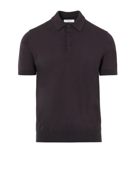 T-shirt polo uomo marrone