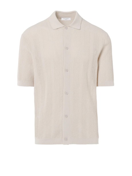 T-shirt polo uomo tortora