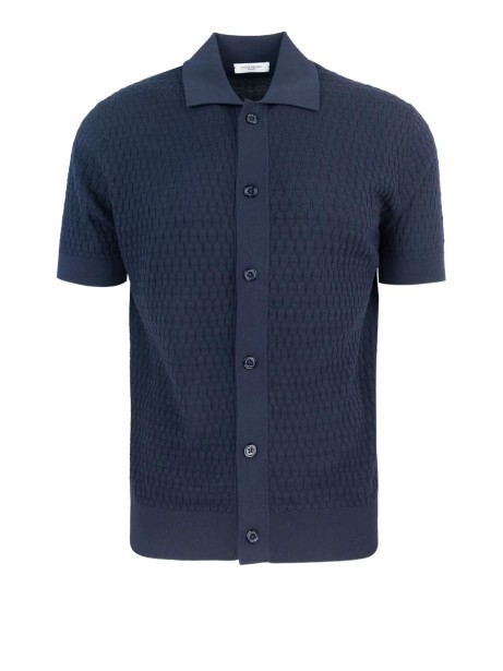 T-shirt polo uomo blu