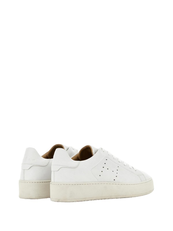 Leather sneakers H672 white