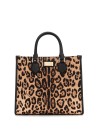 Shopping bags in canvas animalier