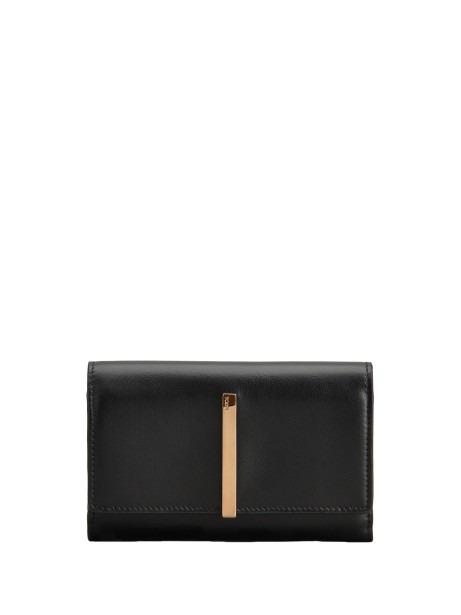 Portafoglio nero in pelle