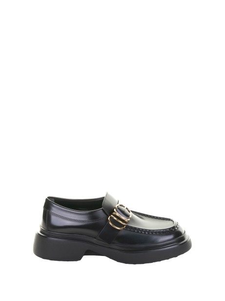 Mocassino in pelle con fibbia