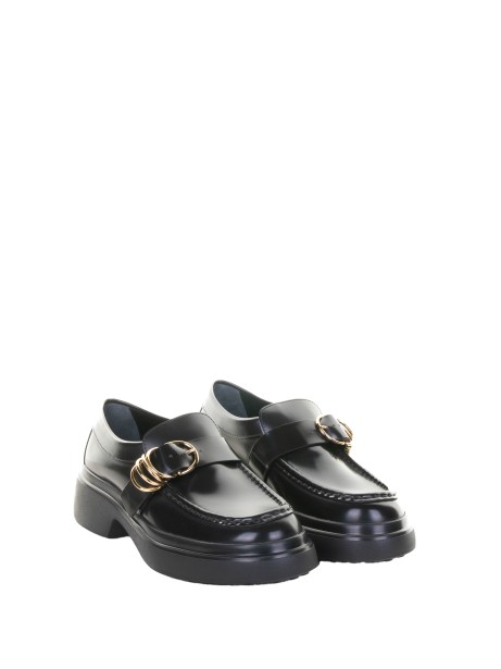 Leather Loafer with Buckle