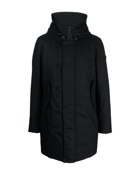 Parka lungo uomo blu