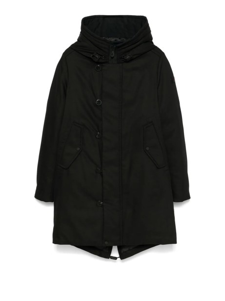 Parka lungo uomo nero