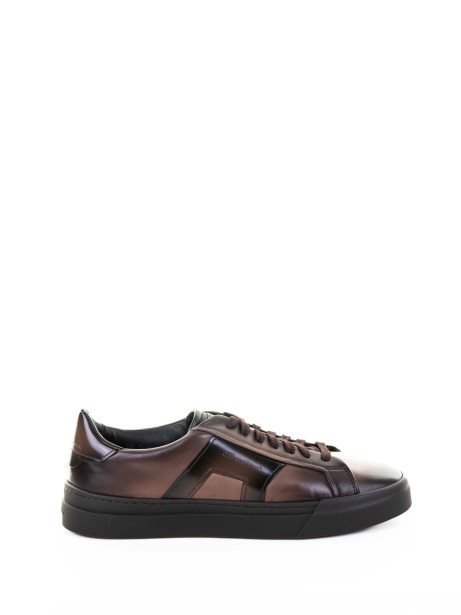 Sneaker marrone in pelle
