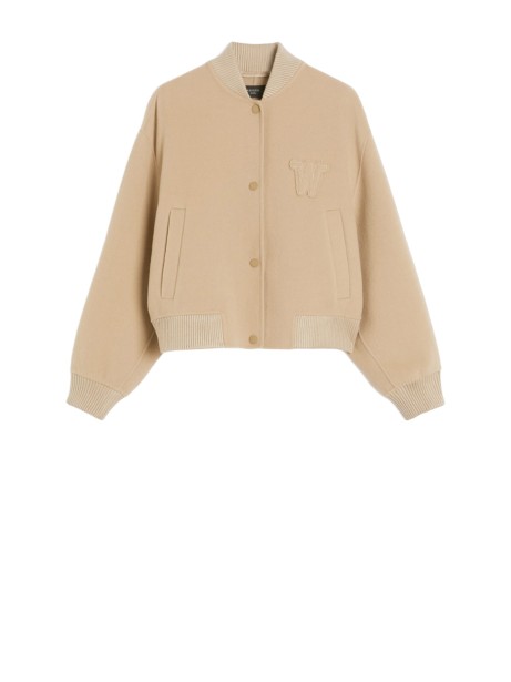 Bomber in mista lana