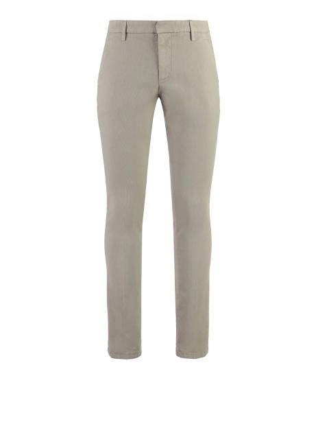 Pantalone tortora slim fit