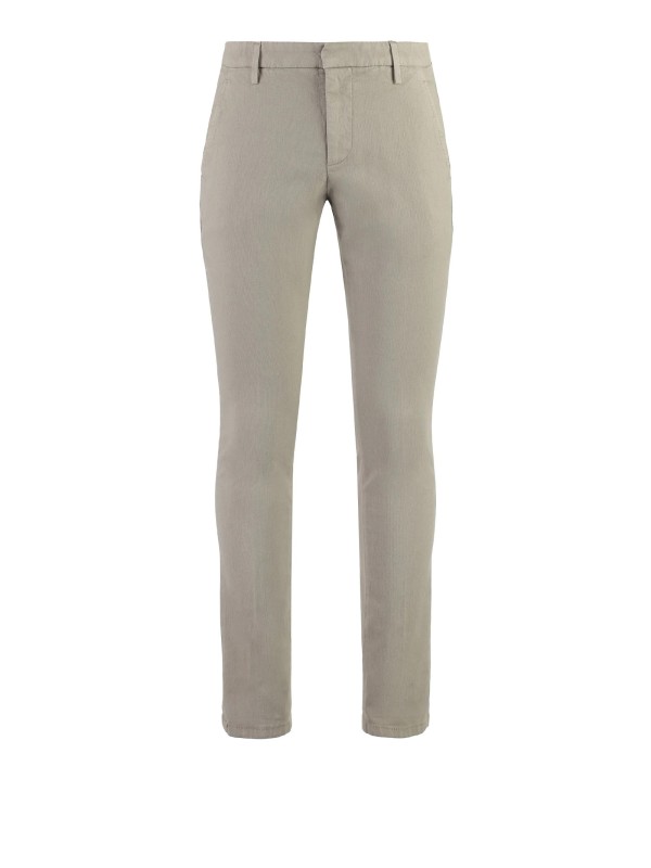 slim fit dove grey trousers