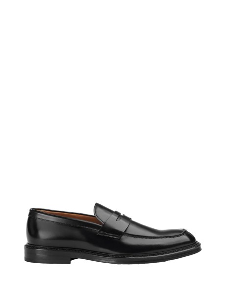 Mocassino nero in pelle