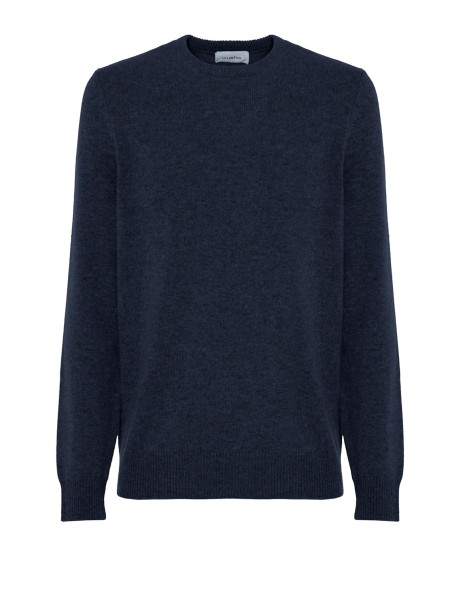 Maglia girocollo blu uomo