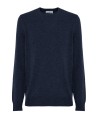 Maglia girocollo blu uomo