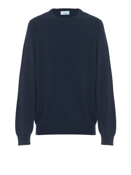 Maglia girocollo blu uomo