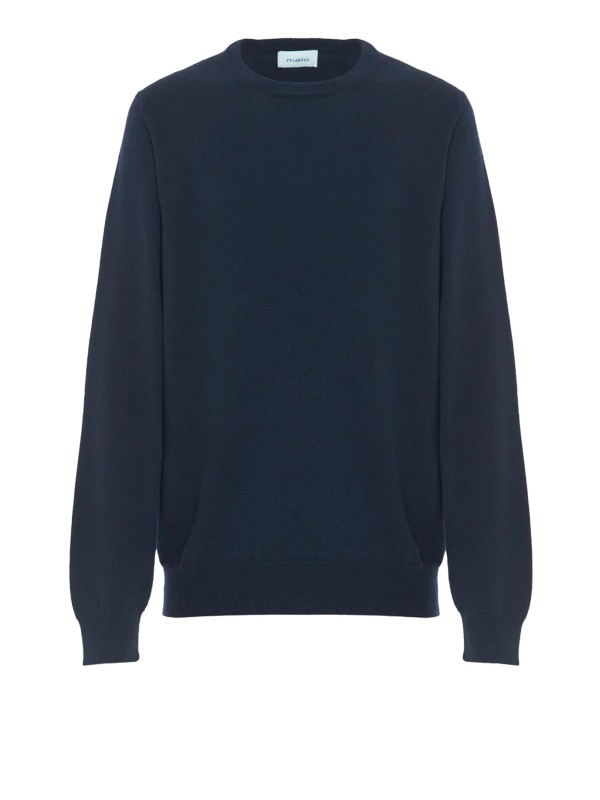 Maglia girocollo blu uomo Maglia girocollo blu uomo