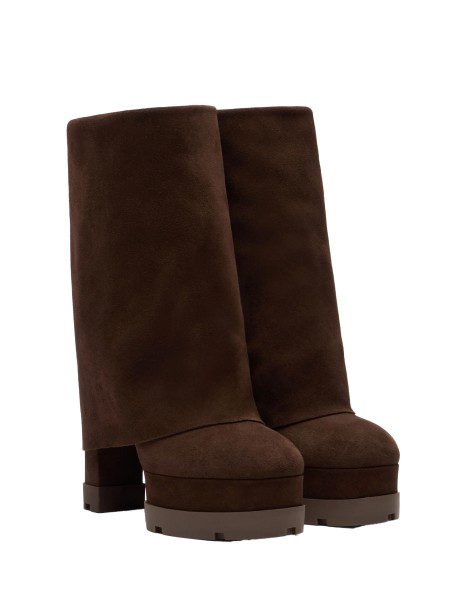 Stivale cacao in suede 2