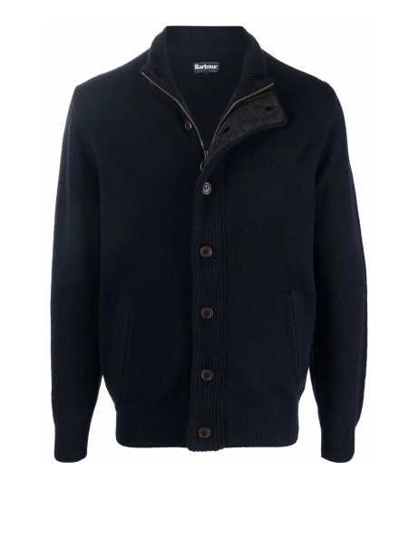 Cardigan blu navy con bottoni