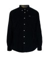 Camicia uomo blu in velluto