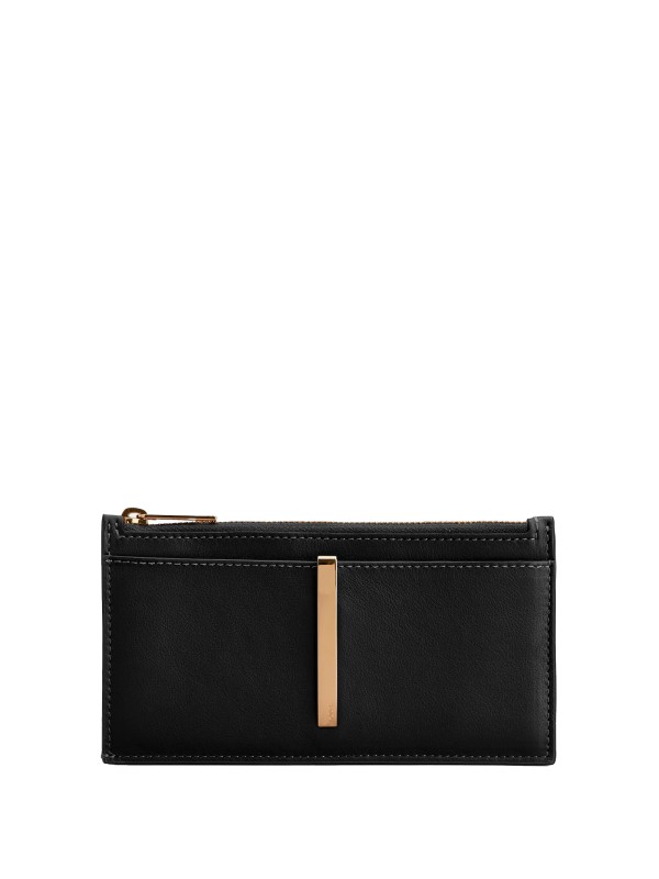 Black Leather Card Holder