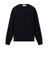 Maglia girocollo nera con logo