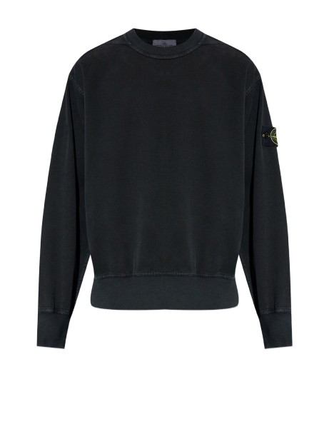 Black Sweatshirt with Logo Patch