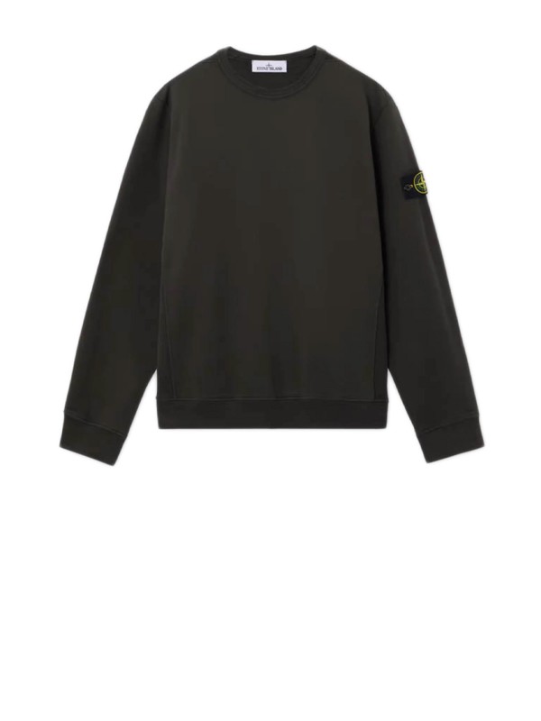 Felpa antracite  con patch logo