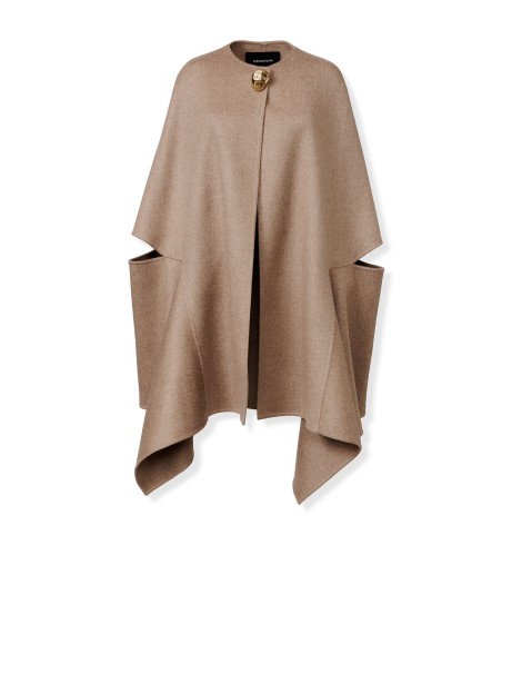 Mantella marrone donna