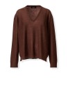 Maglia ebano scollo a V
